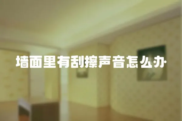 墻面里有刮擦聲音怎么辦