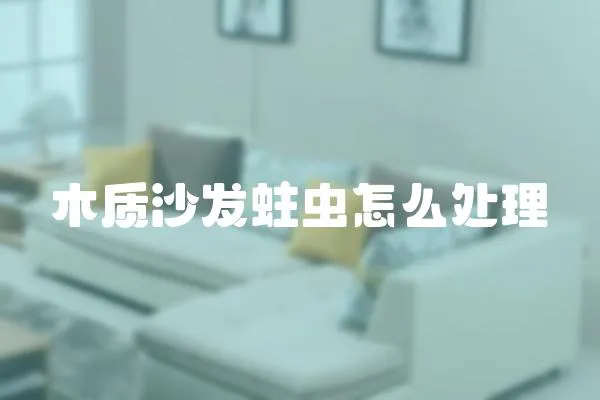 木质沙发蛀虫怎么处理