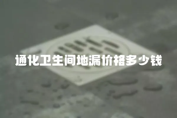 通化衛(wèi)生間地漏價格多少錢