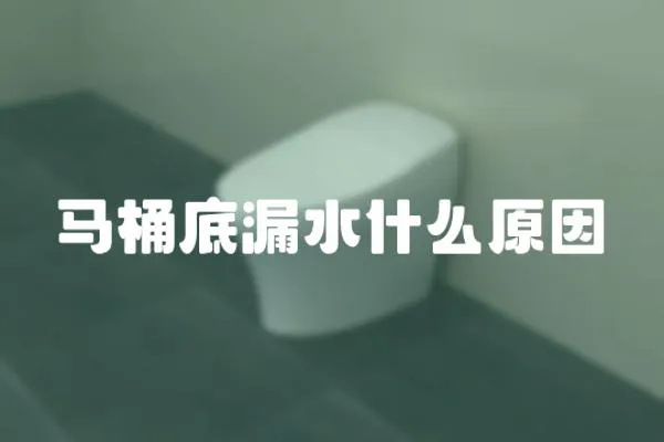 馬桶底漏水什么原因