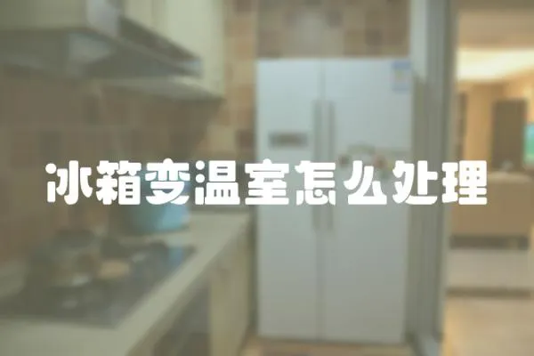 冰箱變溫室怎么處理