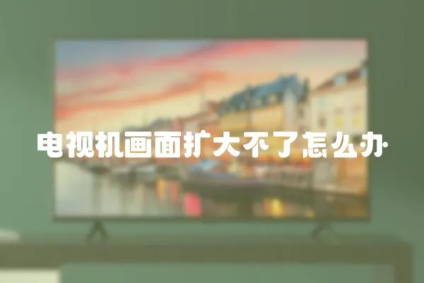 電視機畫面擴大不了怎么辦