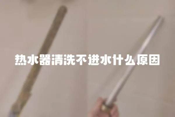 熱水器清洗不進水什么原因