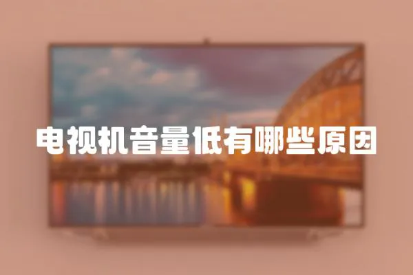 電視機(jī)音量低有哪些原因
