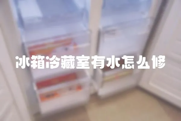 冰箱冷藏室有水怎么修