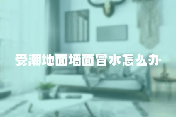 受潮地面墻面冒水怎么辦