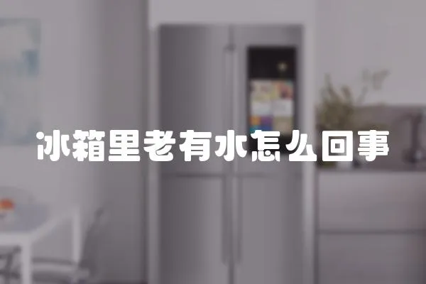 冰箱里老有水怎么回事
