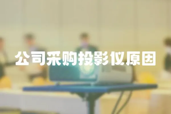 公司采購投影儀原因
