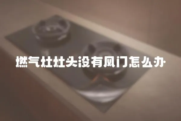 燃氣灶灶頭沒有風門怎么辦