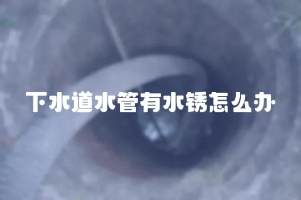 下水道水管有水銹怎么辦