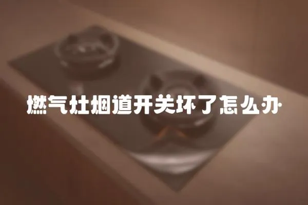 燃氣灶煙道開關壞了怎么辦
