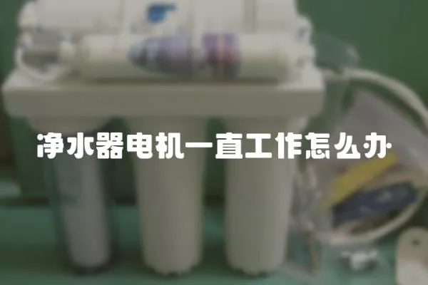 凈水器電機一直工作怎么辦