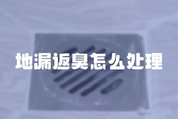 地漏返臭怎么處理