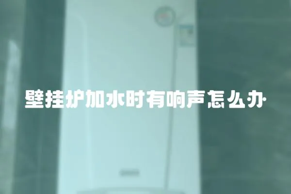 壁掛爐加水時(shí)有響聲怎么辦