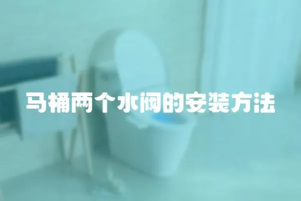 马桶两个水阀的安装方法