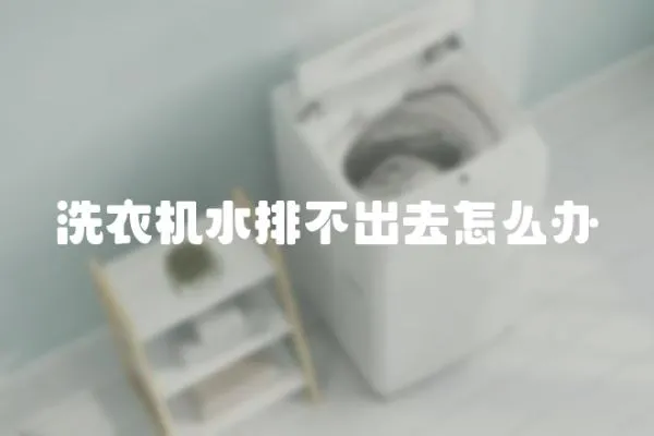 洗衣機水排不出去怎么辦