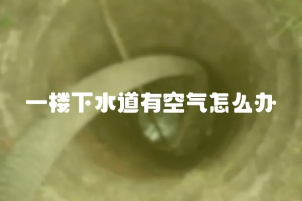 一樓下水道有空氣怎么辦