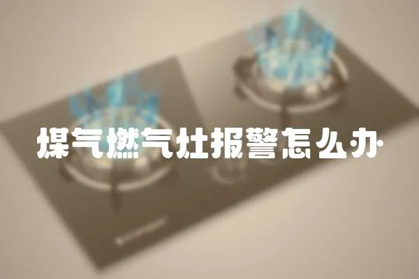煤氣燃氣灶報警怎么辦