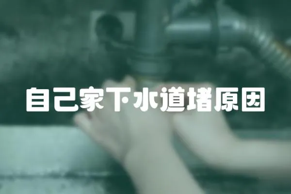 自己家下水道堵原因