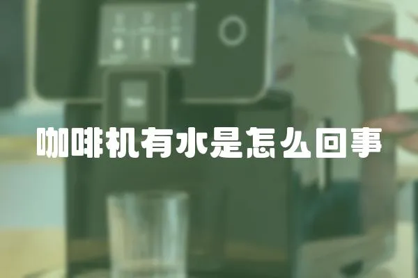 咖啡機有水是怎么回事