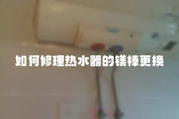 如何修理热水器的镁棒更换