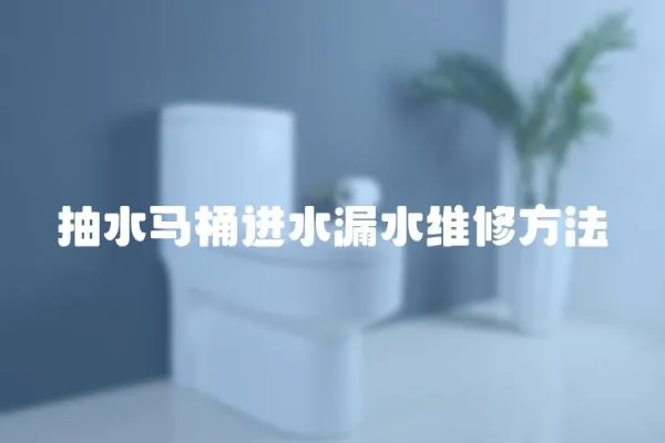 抽水馬桶進水漏水維修方法