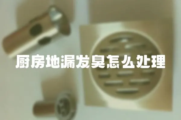 廚房地漏發臭怎么處理