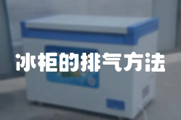 冰柜的排氣方法