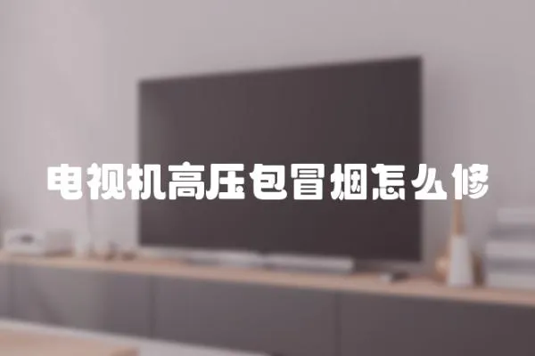 電視機高壓包冒煙怎么修