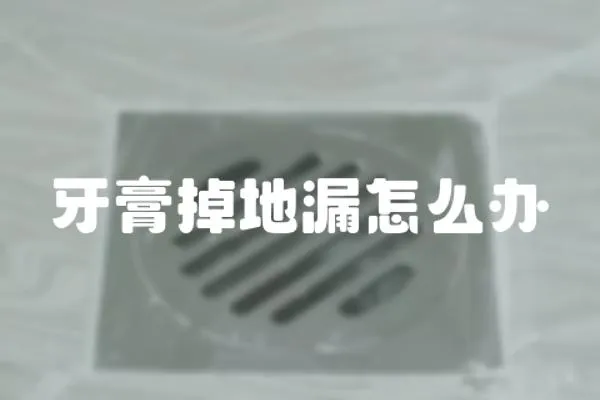 牙膏掉地漏怎么辦