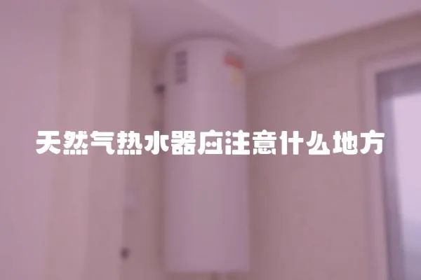 天然氣熱水器應注意什么地方