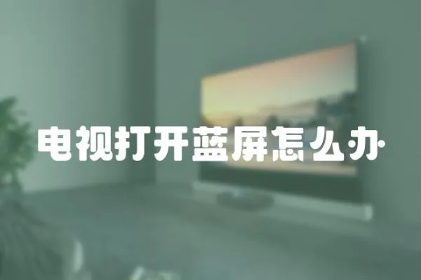 電視打開藍(lán)屏怎么辦