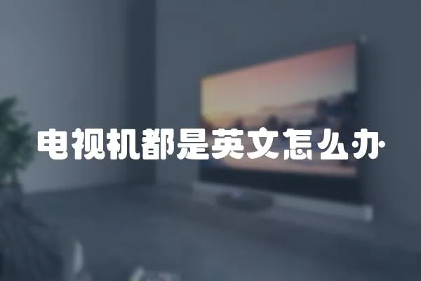 電視機都是英文怎么辦