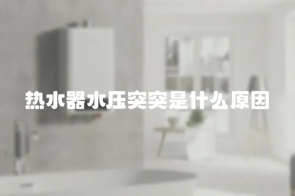 熱水器水壓突突是什么原因