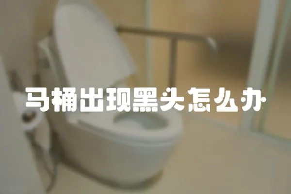 馬桶出現黑頭怎么辦