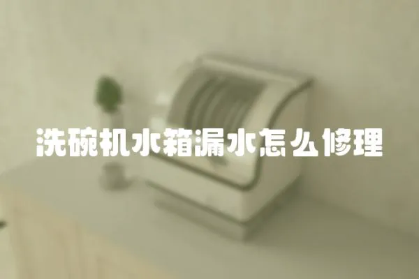 洗碗機水箱漏水怎么修理