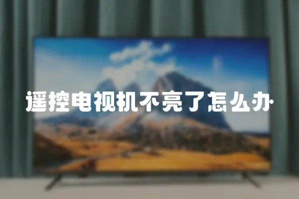 遙控電視機(jī)不亮了怎么辦