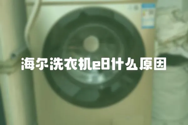 海爾洗衣機e8什么原因