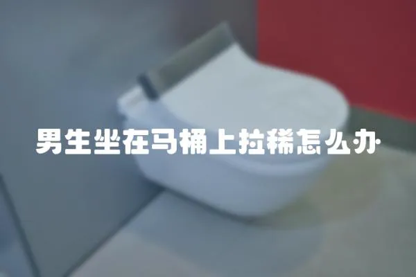 男生坐在馬桶上拉稀怎么辦