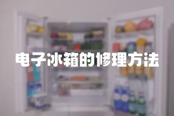 電子冰箱的修理方法