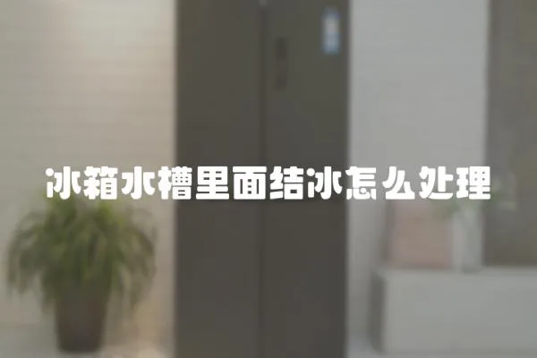 冰箱水槽里面結冰怎么處理