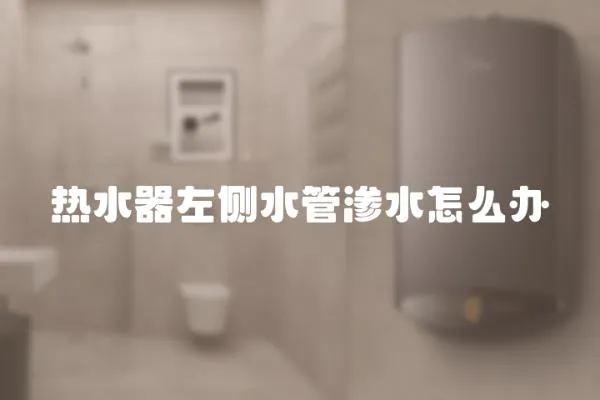 熱水器左側水管滲水怎么辦