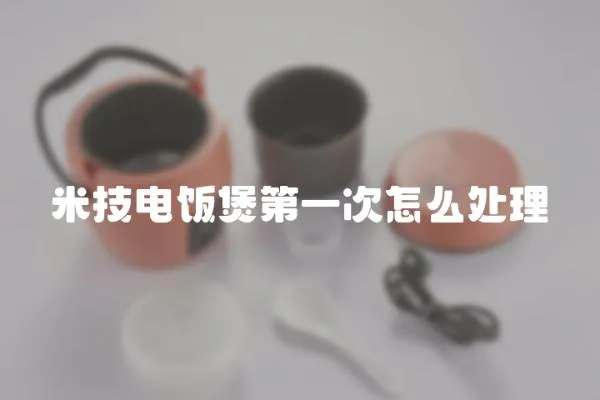 米技電飯煲第一次怎么處理