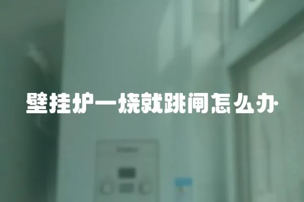 壁掛爐一燒就跳閘怎么辦