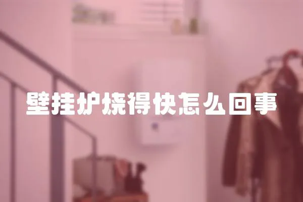 壁掛爐燒得快怎么回事