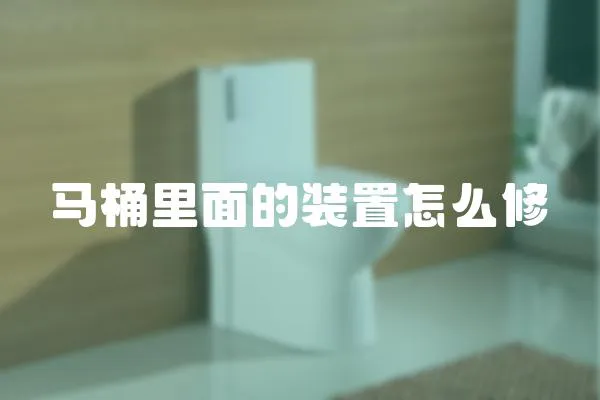 馬桶里面的裝置怎么修