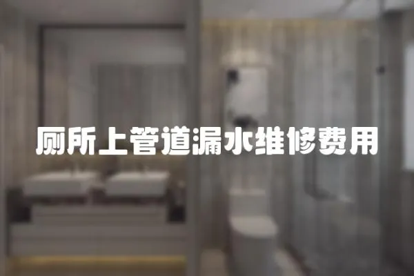 廁所上管道漏水維修費用