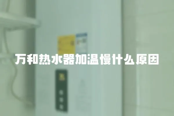 萬和熱水器加溫慢什么原因