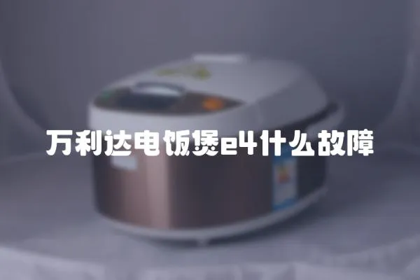 萬利達(dá)電飯煲e4什么故障