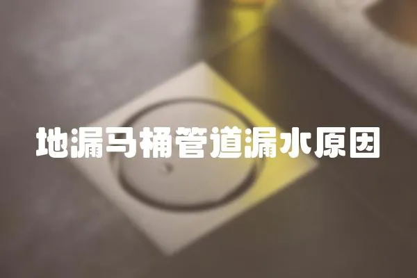 地漏馬桶管道漏水原因